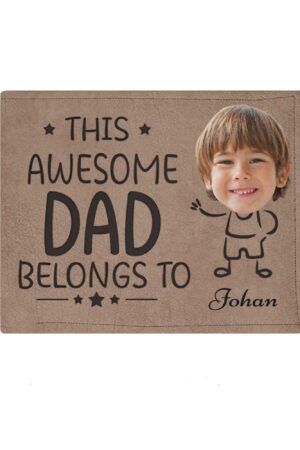 Men's Minimalist PU Leather Wallet Paper Folded Wallet