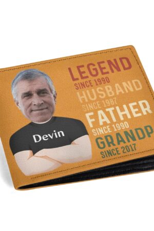 Men's Minimalist PU Leather Wallet Paper Folded Wallet