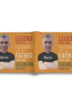 Men's Minimalist PU Leather Wallet Paper Folded Wallet