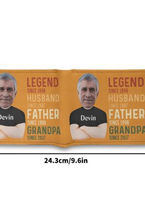 Men's Minimalist PU Leather Wallet Paper Folded Wallet