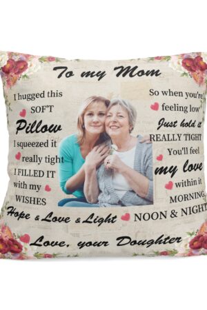 Personalized Peach Velvet Pillow Case Square Cushion Cover