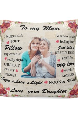 Personalized Peach Velvet Pillow Case Square Cushion Cover