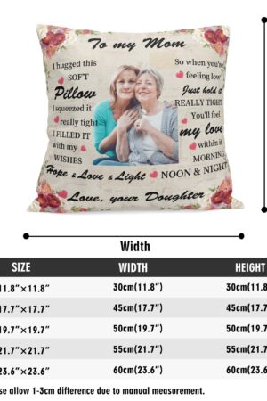 Personalized Peach Velvet Pillow Case Square Cushion Cover