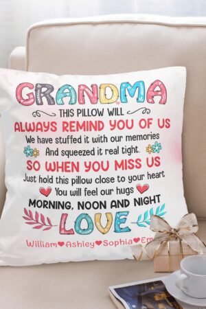 Personalized Peach Velvet Pillow Case Square Cushion Cover