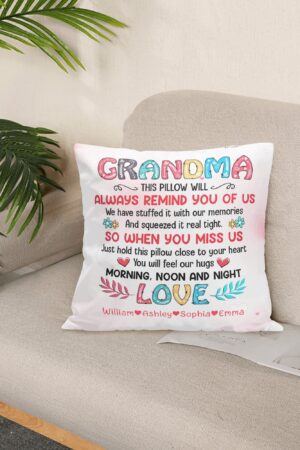 Personalized Peach Velvet Pillow Case Square Cushion Cover