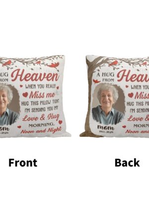 Personalized Peach Velvet Pillow Case Square Cushion Cover