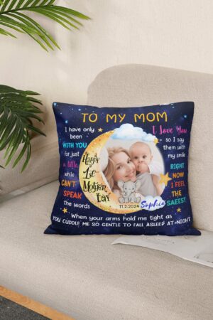 Personalized Peach Velvet Pillow Case Square Cushion Cover