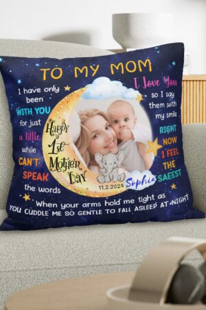 Personalized Peach Velvet Pillow Case Square Cushion Cover