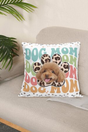 Personalized Peach Velvet Pillow Case Square Cushion Cover