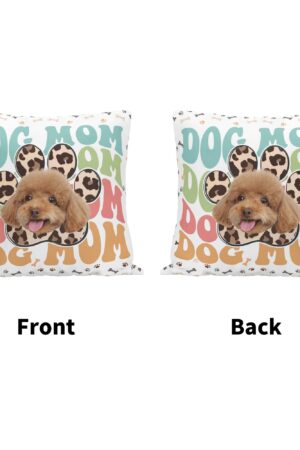 Personalized Peach Velvet Pillow Case Square Cushion Cover