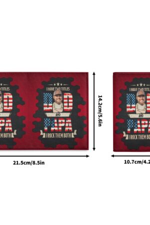 PU Leather Passport Case Business Name ID Card Holder