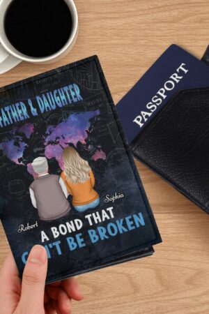 PU Leather Passport Case Business Name ID Card Holder