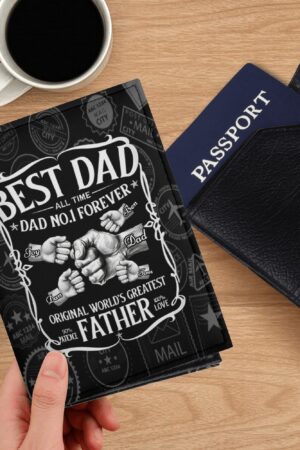 PU Leather Passport Case Business Name ID Card Holder