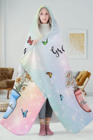 Personalized Wearable Hooded Blanket for Adult for Kids