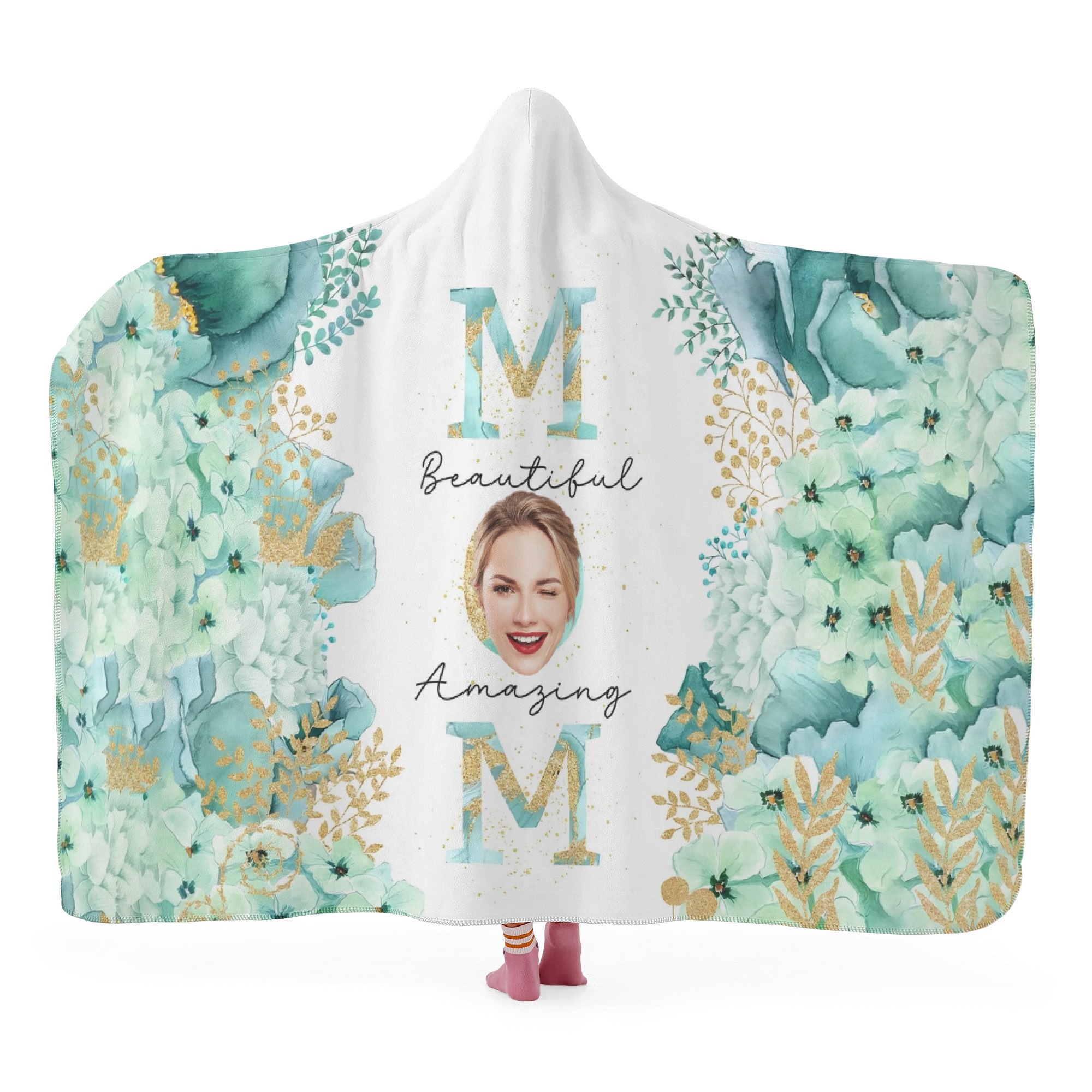 Personalized Wearable Hooded Blanket for Adult for Kids - Image 2