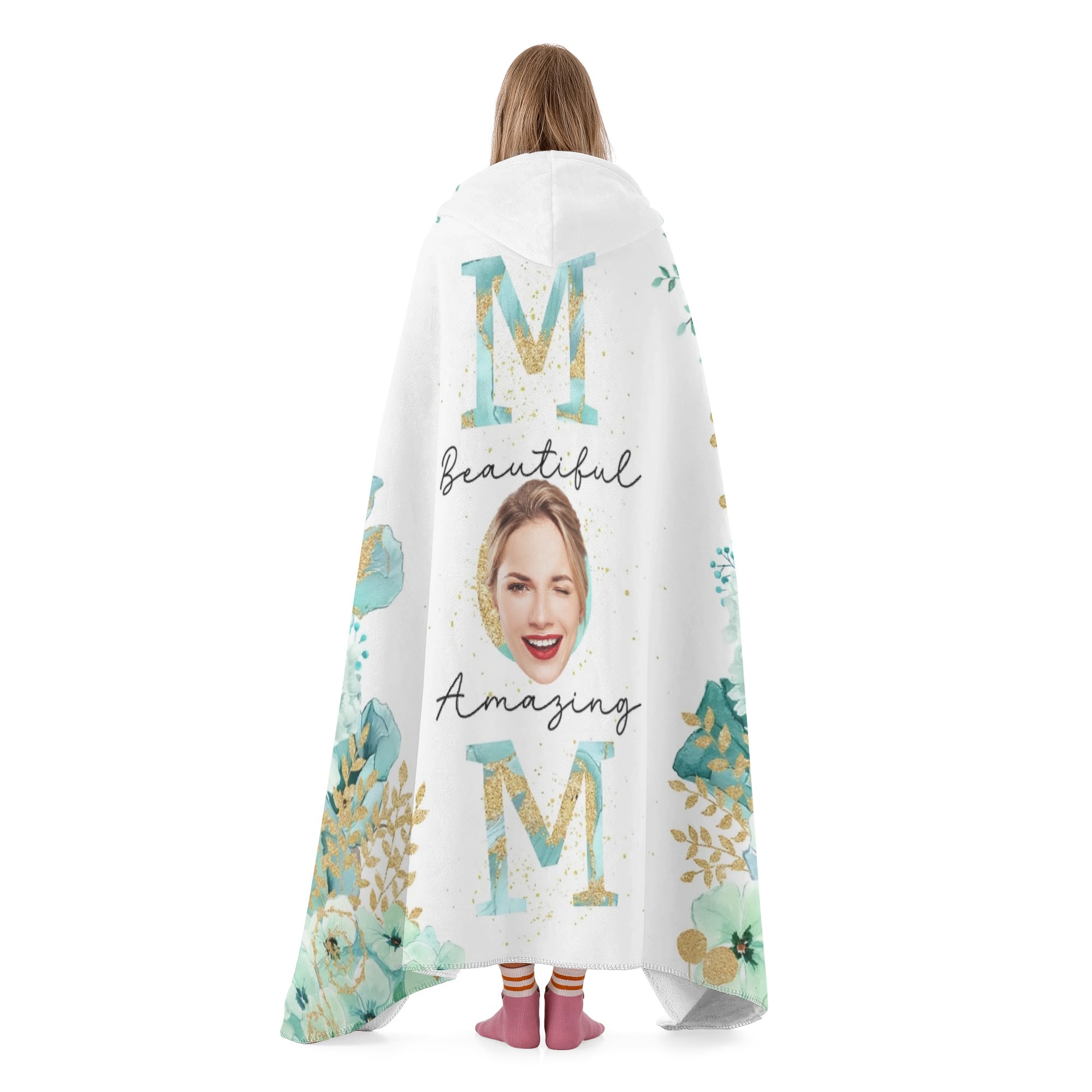 Personalized Wearable Hooded Blanket for Adult for Kids - Image 3