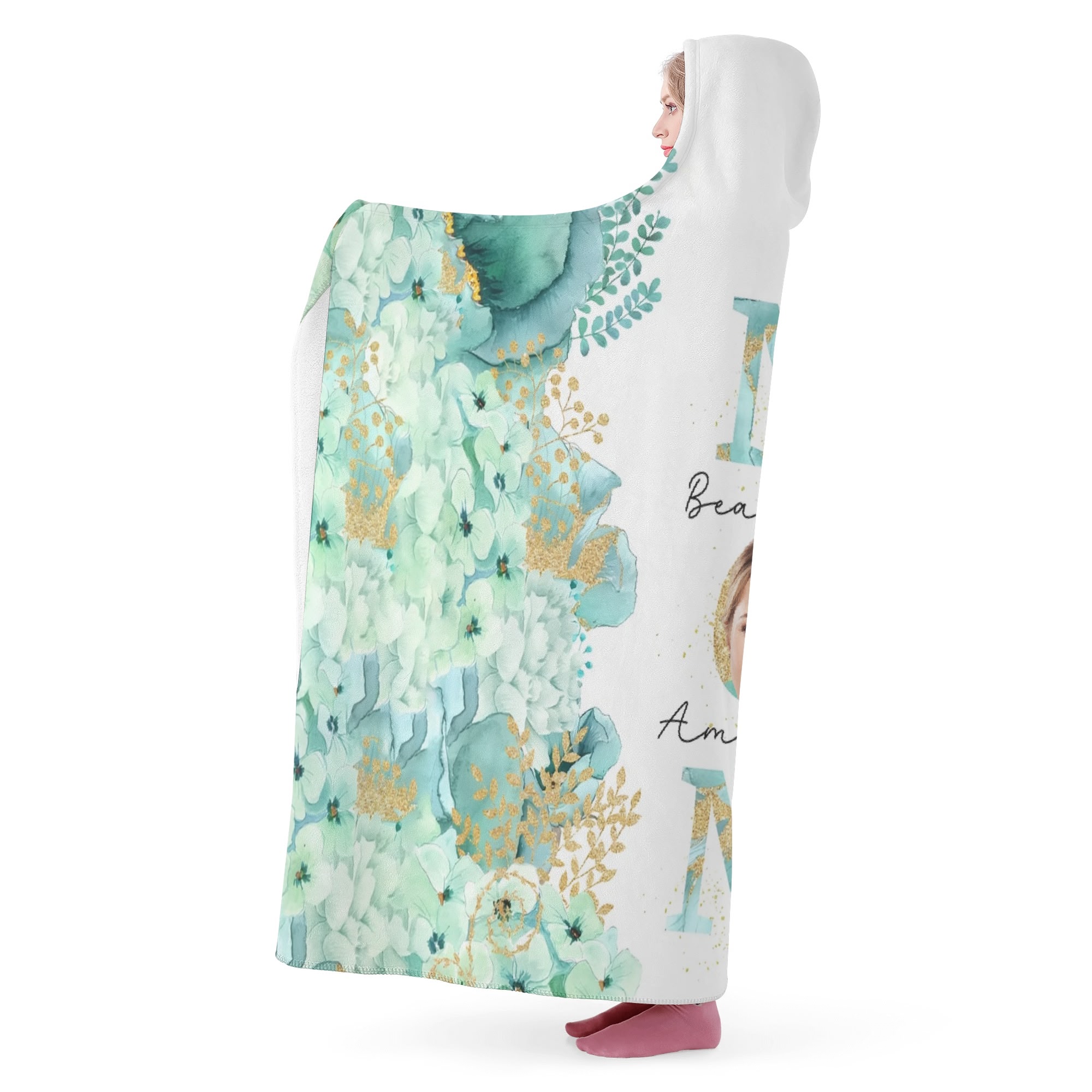 Personalized Wearable Hooded Blanket for Adult for Kids - Image 4