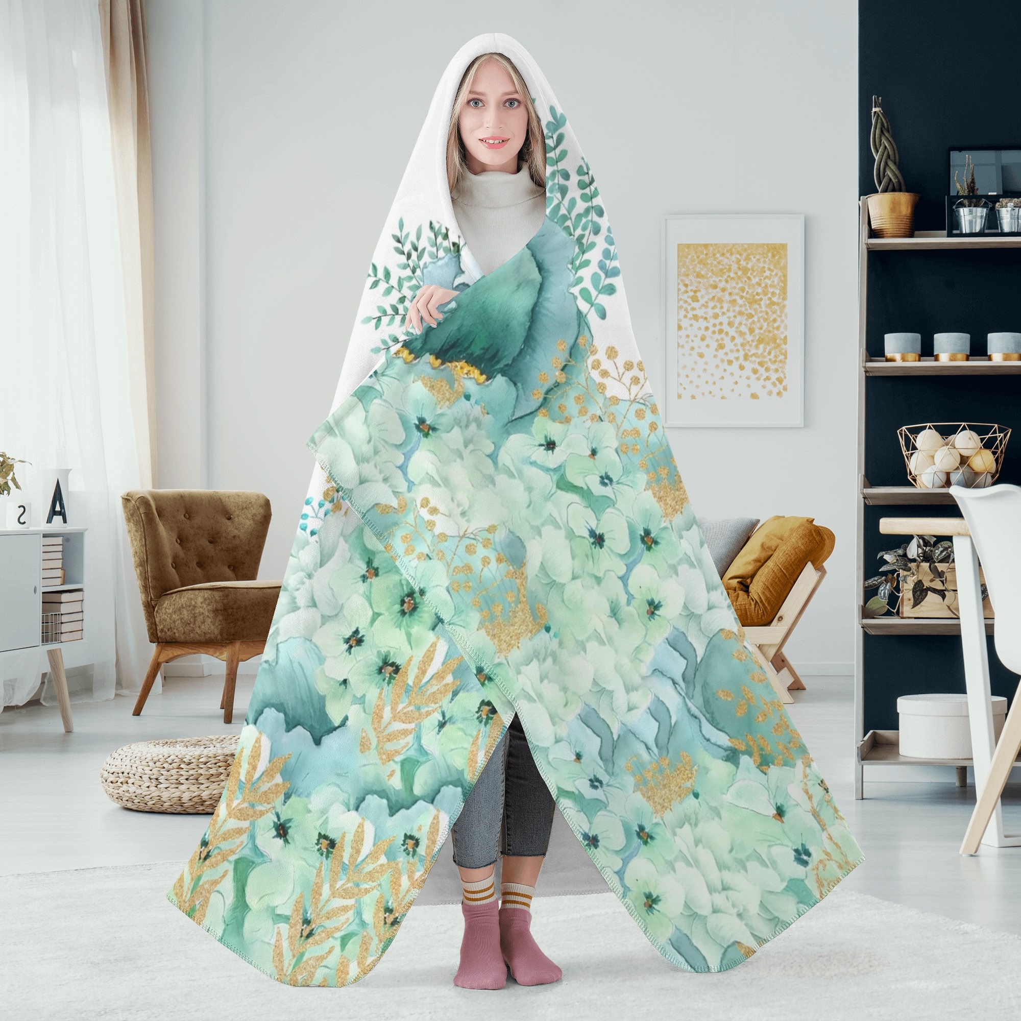 Personalized Wearable Hooded Blanket for Adult for Kids - Image 6