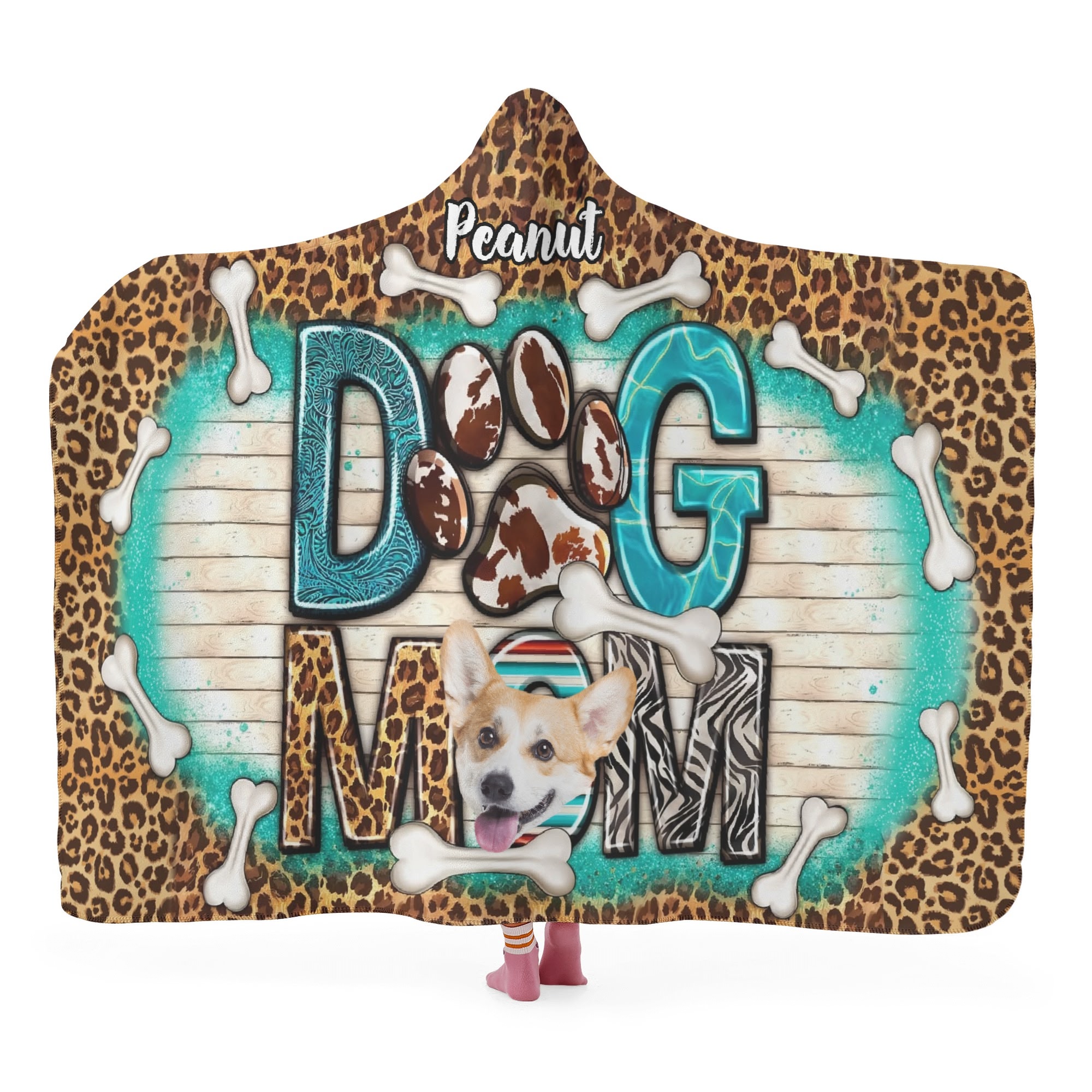 Personalized Wearable Hooded Blanket for Adult for Kids - Image 2