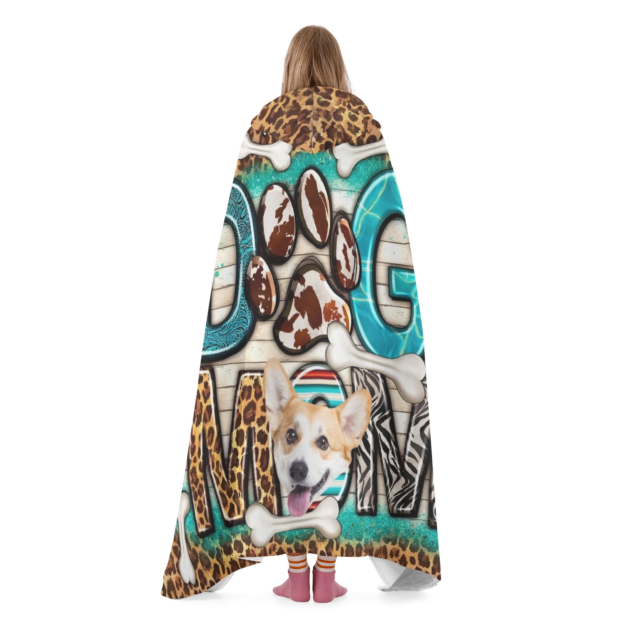 Personalized Wearable Hooded Blanket for Adult for Kids - Image 3