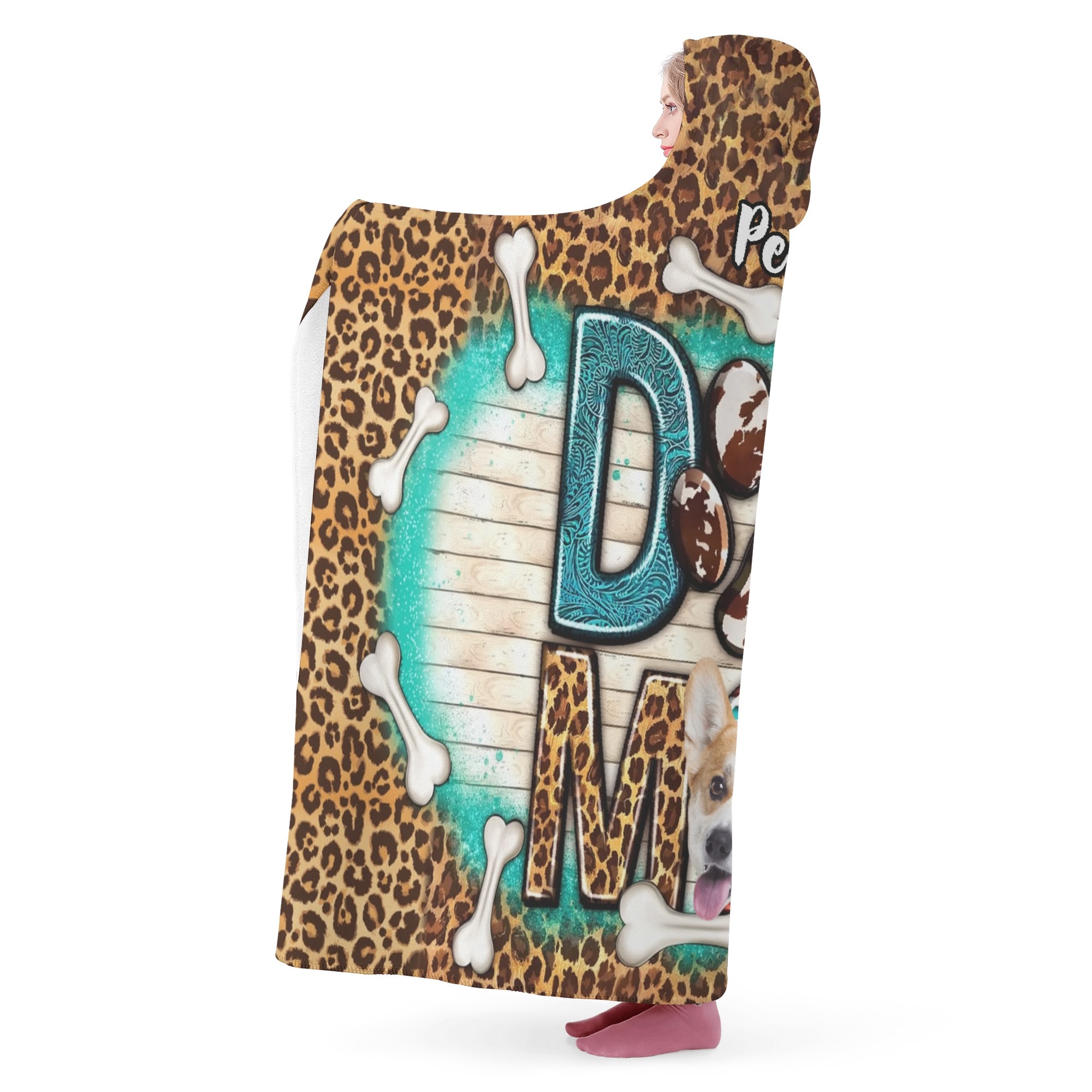 Personalized Wearable Hooded Blanket for Adult for Kids - Image 4