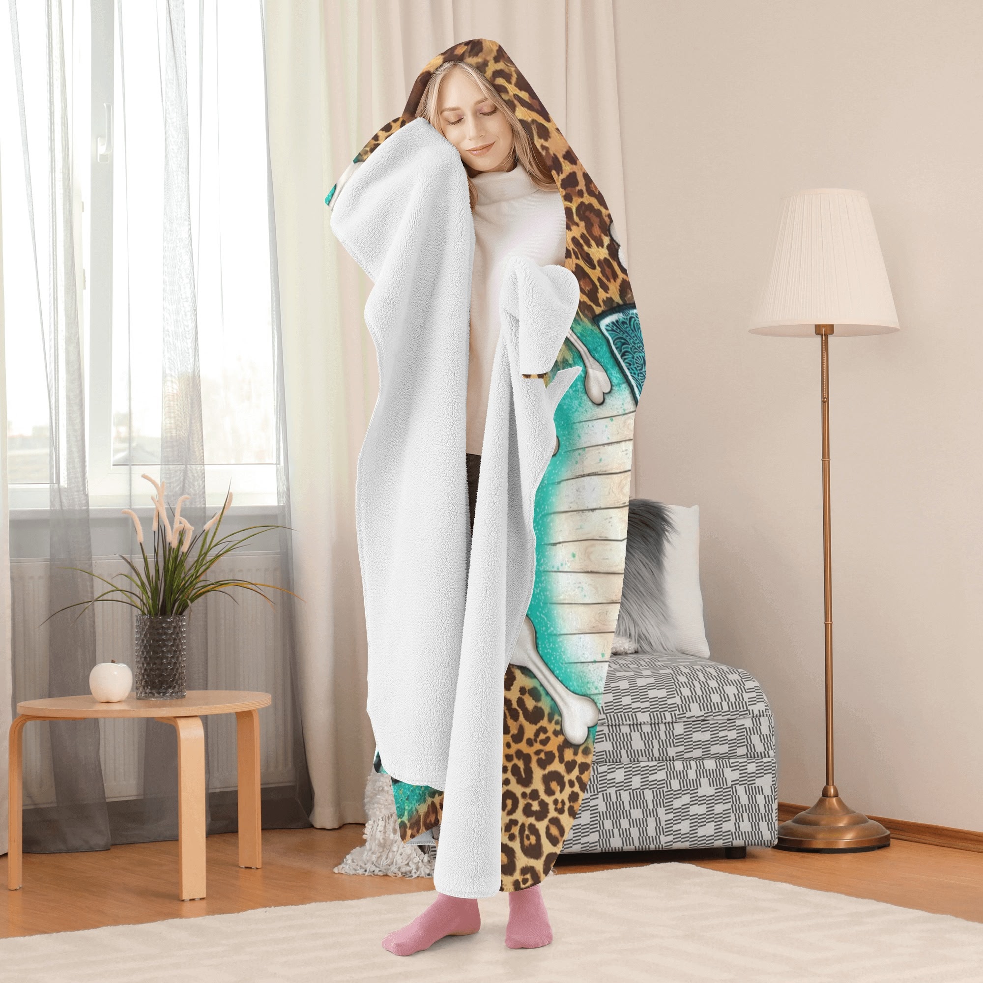 Personalized Wearable Hooded Blanket for Adult for Kids - Image 7