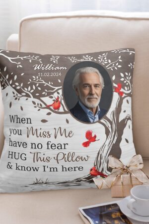 Personalized Peach Velvet Pillow Case Square Cushion Cover