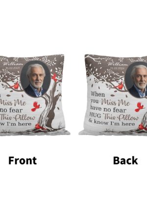 Personalized Peach Velvet Pillow Case Square Cushion Cover