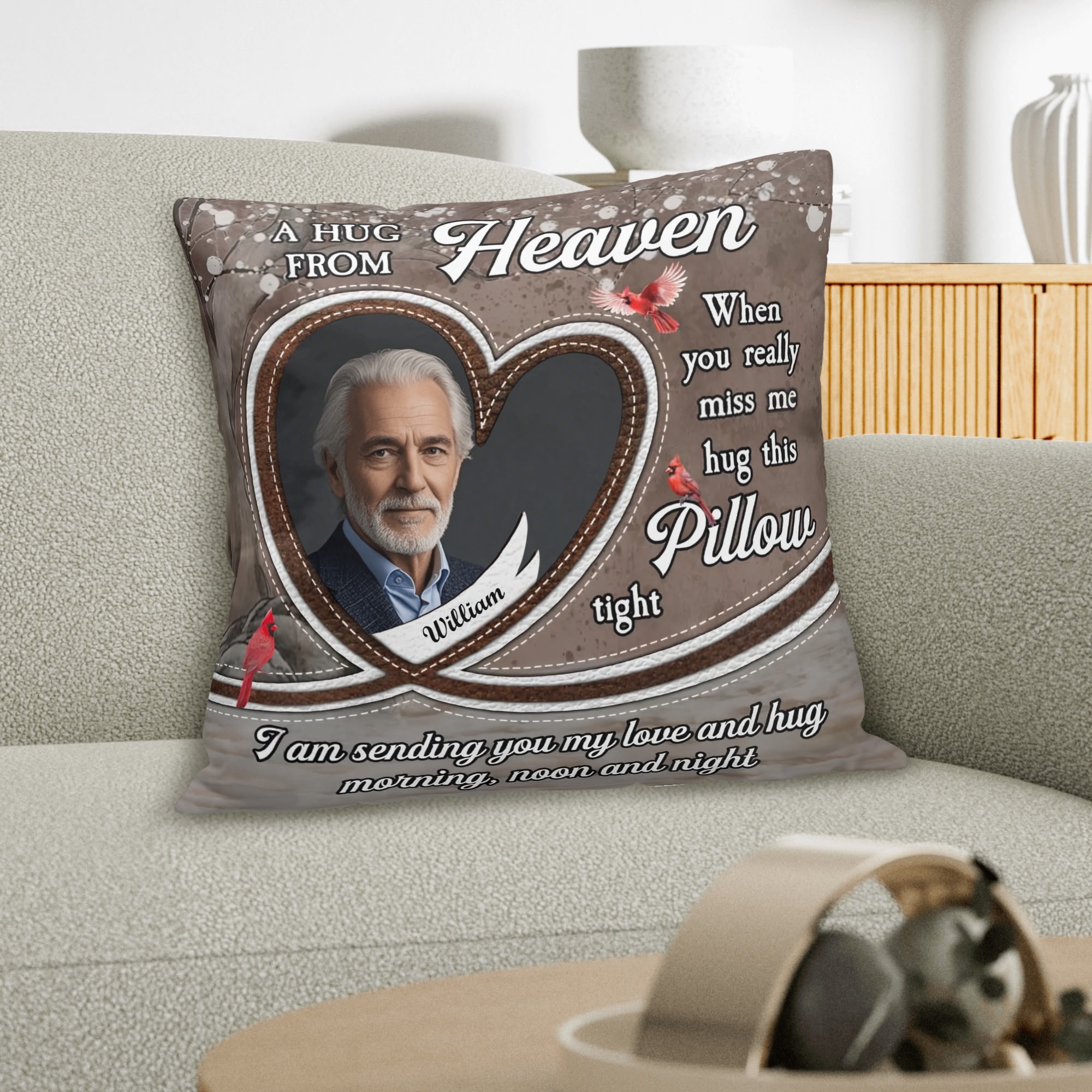 Personalized Peach Velvet Pillow Case Square Cushion Cover - Image 6