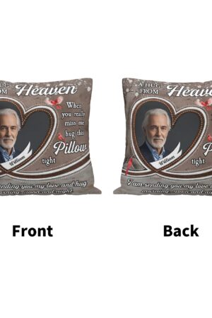 Personalized Peach Velvet Pillow Case Square Cushion Cover