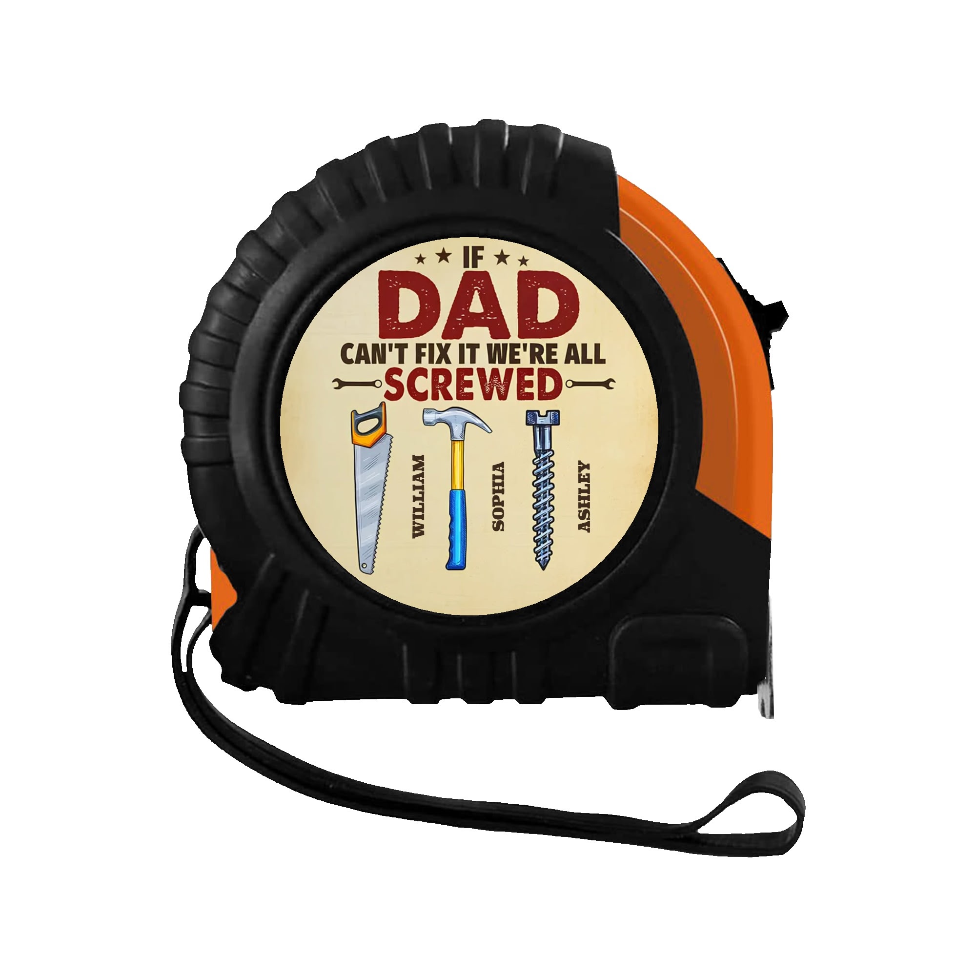 Personalized Dog Cat Dad Ever Tape Measure Tape 3 M - Image 2