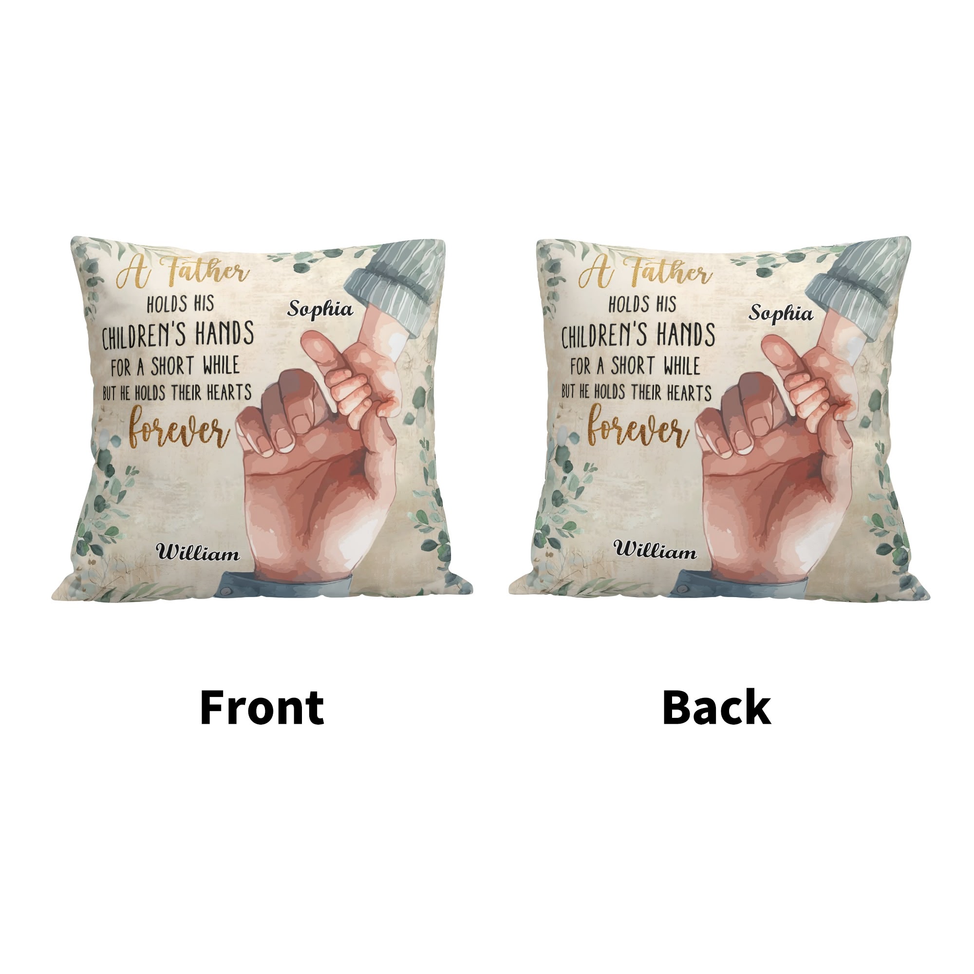 Personalized Peach Velvet Pillow Case Square Cushion Cover - Image 7