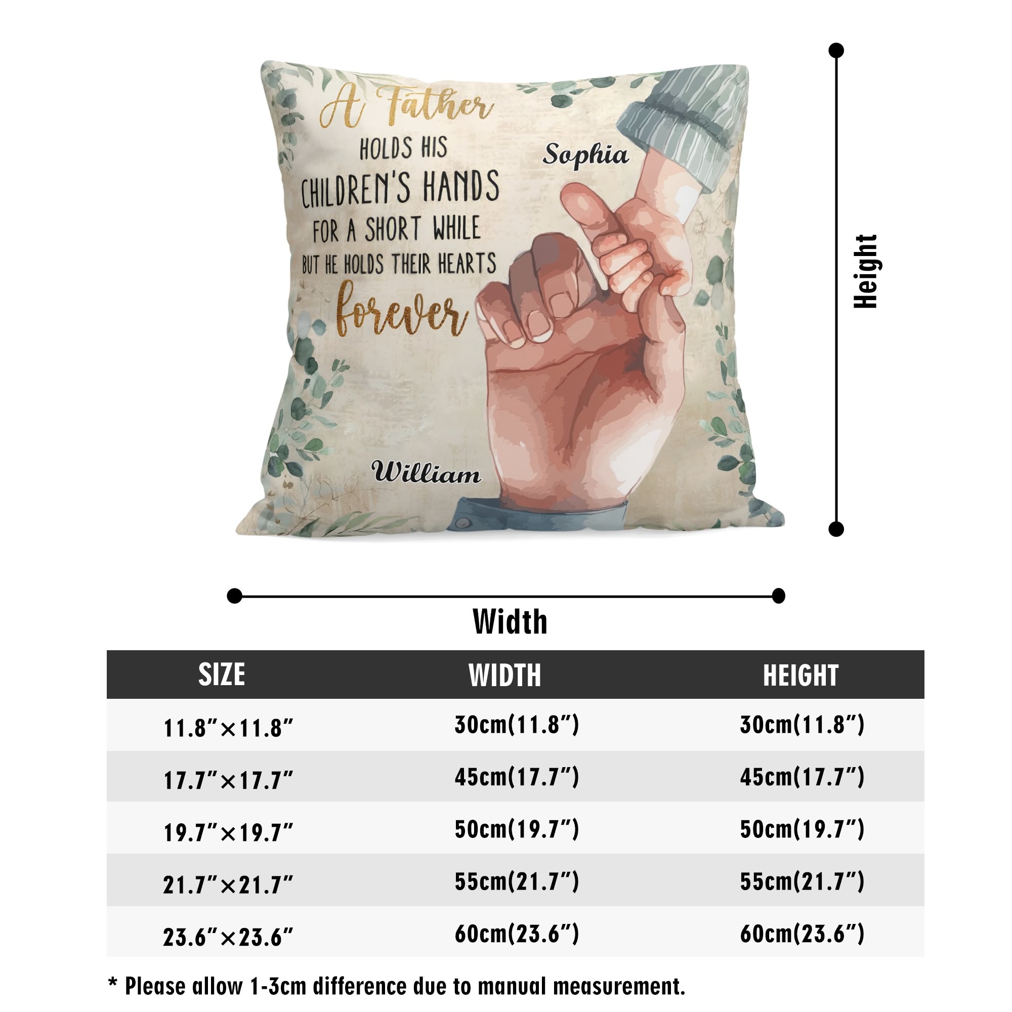 Personalized Peach Velvet Pillow Case Square Cushion Cover - Image 8