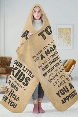 Personalized Wearable Hooded Blanket for Adult for Kids