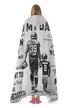 Personalized Wearable Hooded Blanket for Adult for Kids