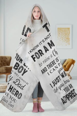 Personalized Wearable Hooded Blanket for Adult for Kids