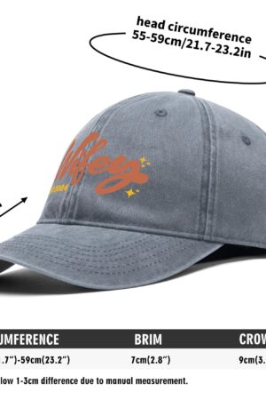 Front Printing Outdoor Baseball Cap Denim Style Hat in US (Free Shipping and Shipped in US)