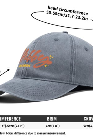 Front Printing Outdoor Baseball Cap Denim Style Hat in US (Free Shipping and Shipped in US)