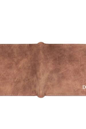 Two Sides Printing Leather Mens Thin Wallet for Dad for Him