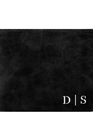 Two Sides Printing Leather Mens Thin Wallet for Dad for Him