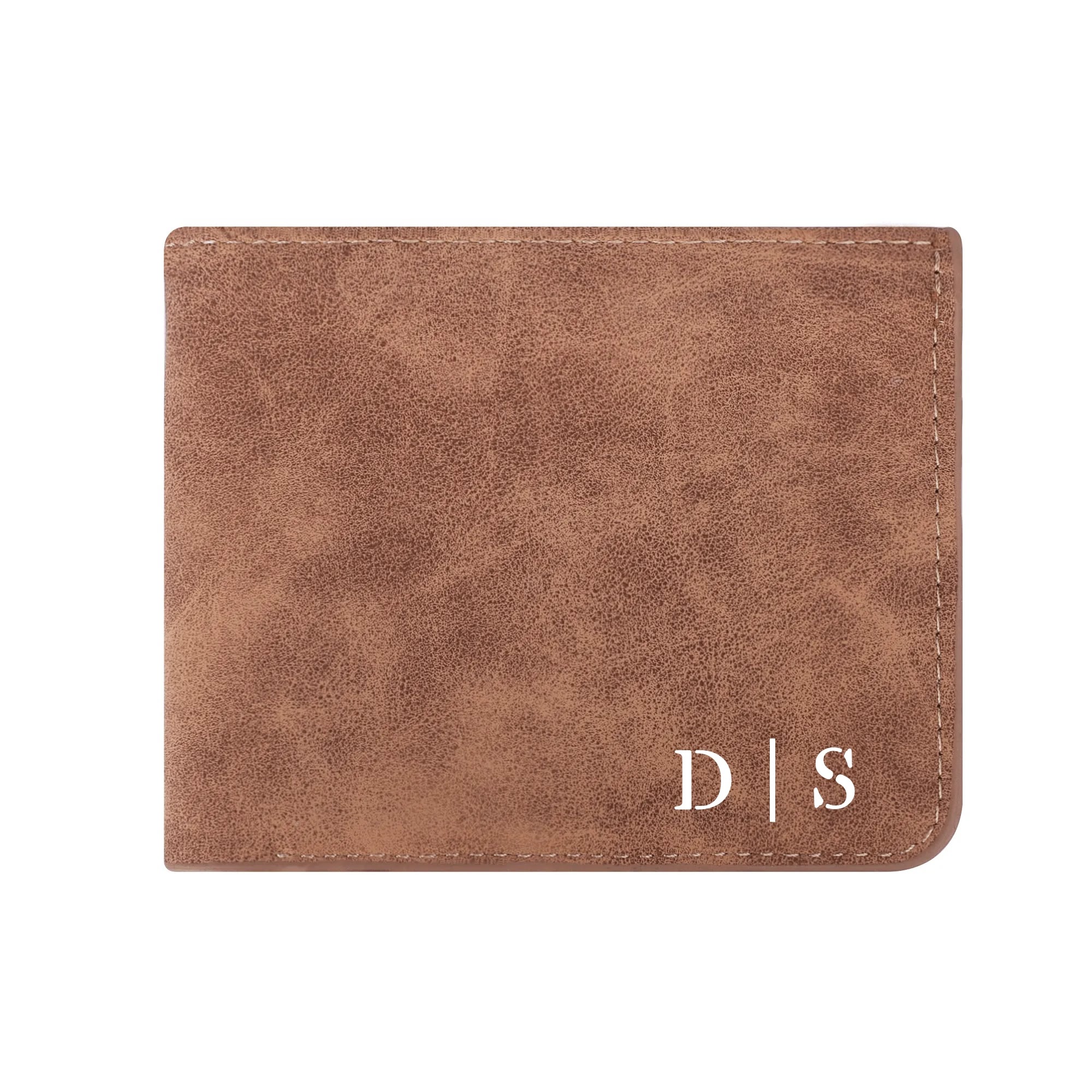 Two Sides Printing Leather Mens Thin Wallet for Dad for Him - Image 10