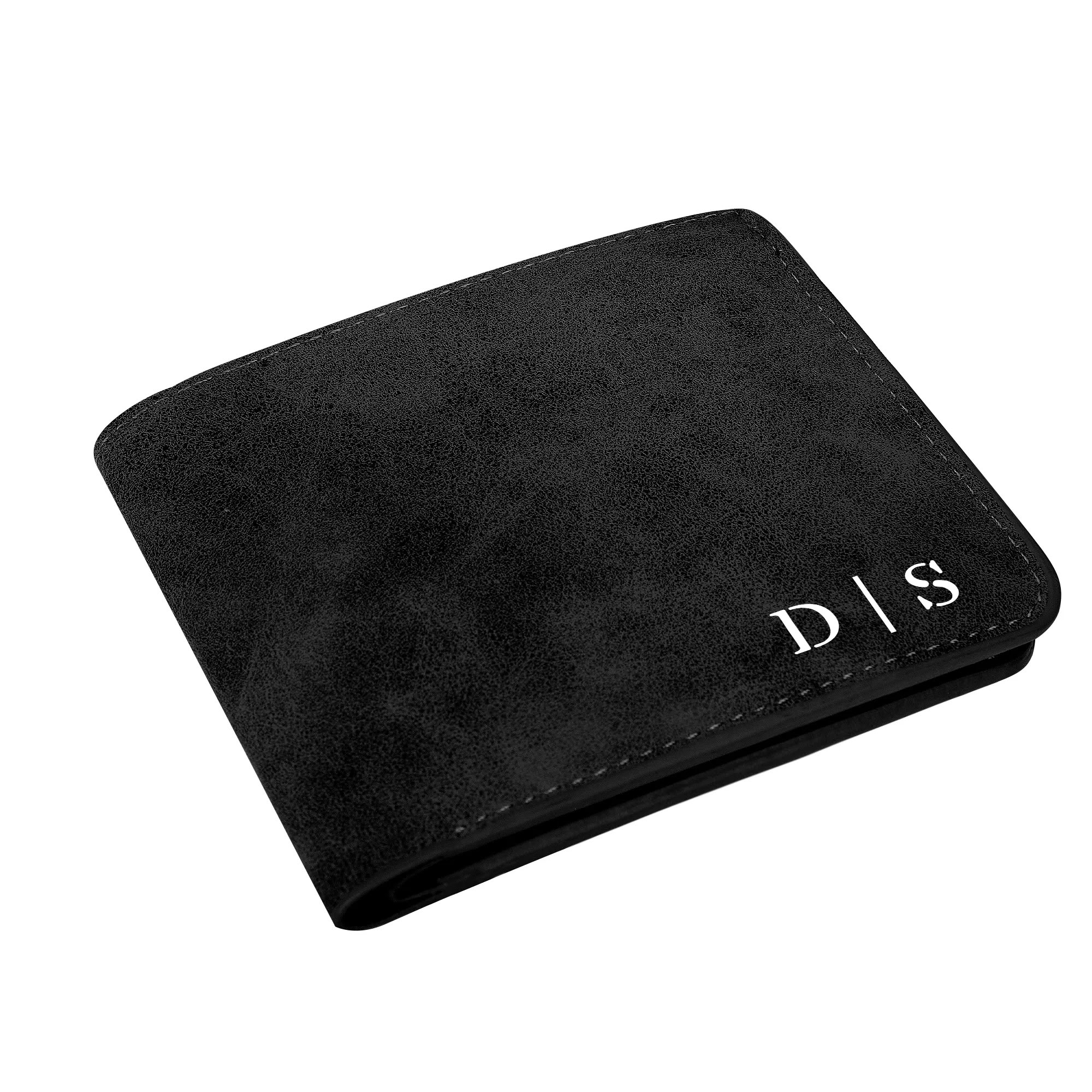 Two Sides Printing Leather Mens Thin Wallet for Dad for Him - Image 2