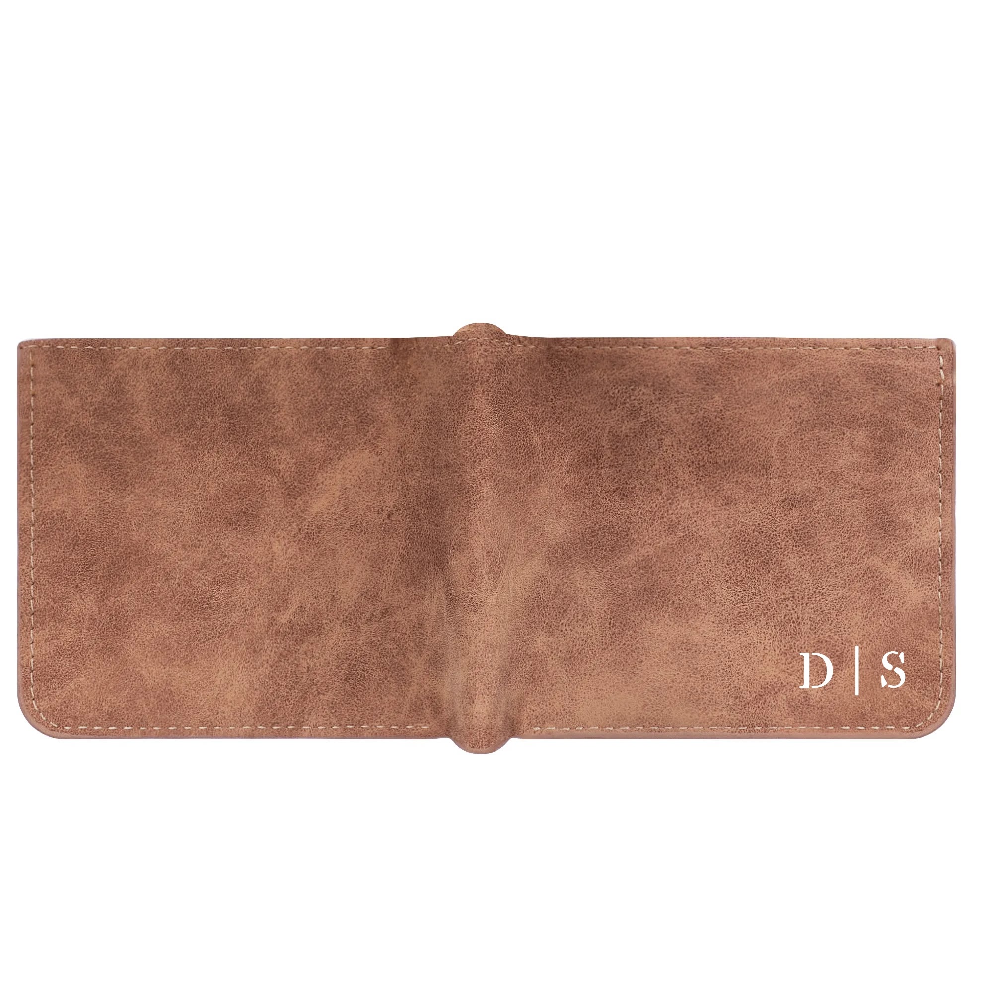 Two Sides Printing Leather Mens Thin Wallet for Dad for Him - Image 13