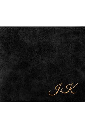 Two Sides Printing Leather Mens Thin Wallet for Dad for Him