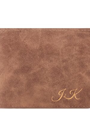 Two Sides Printing Leather Mens Thin Wallet for Dad for Him