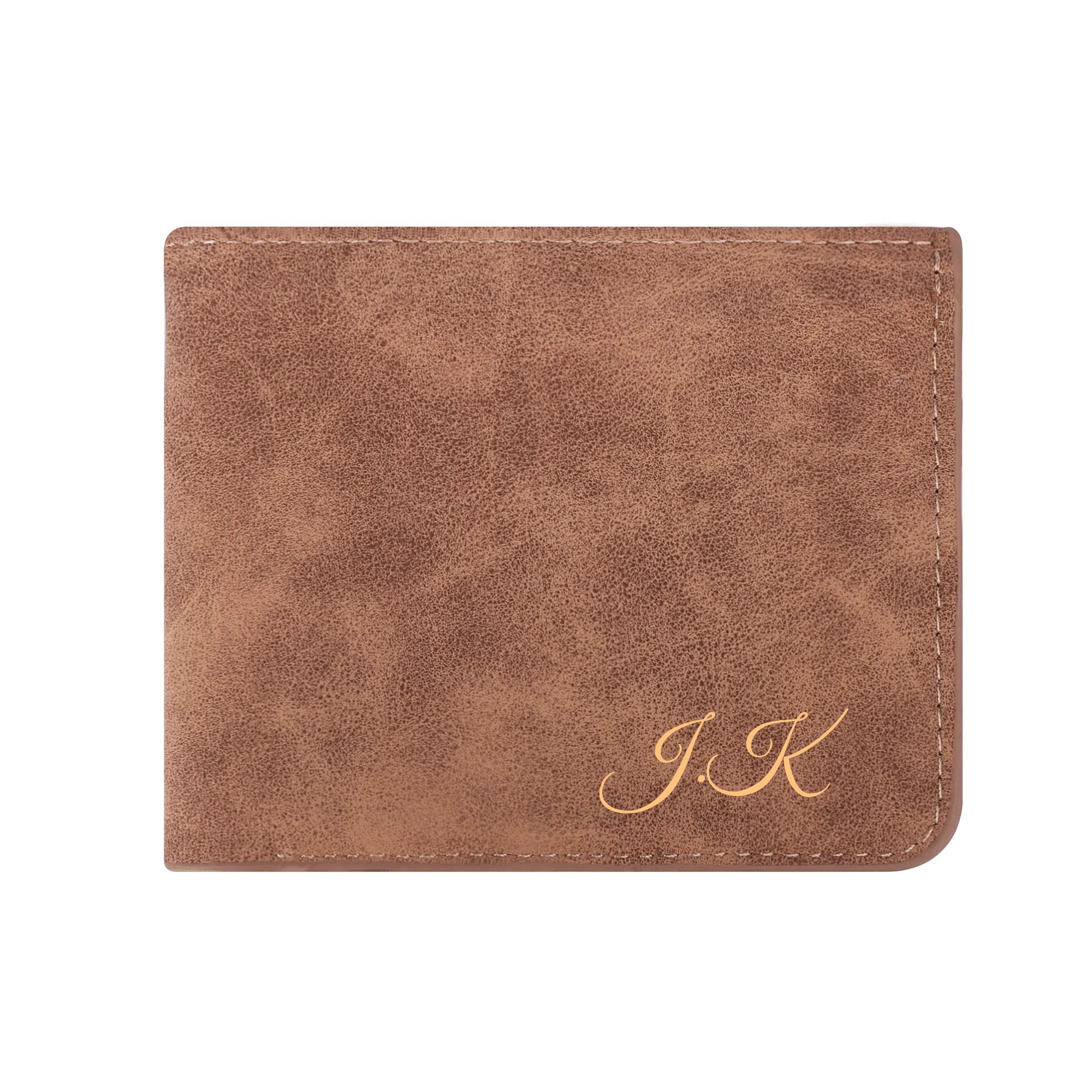 Two Sides Printing Leather Mens Thin Wallet for Dad for Him - Image 10