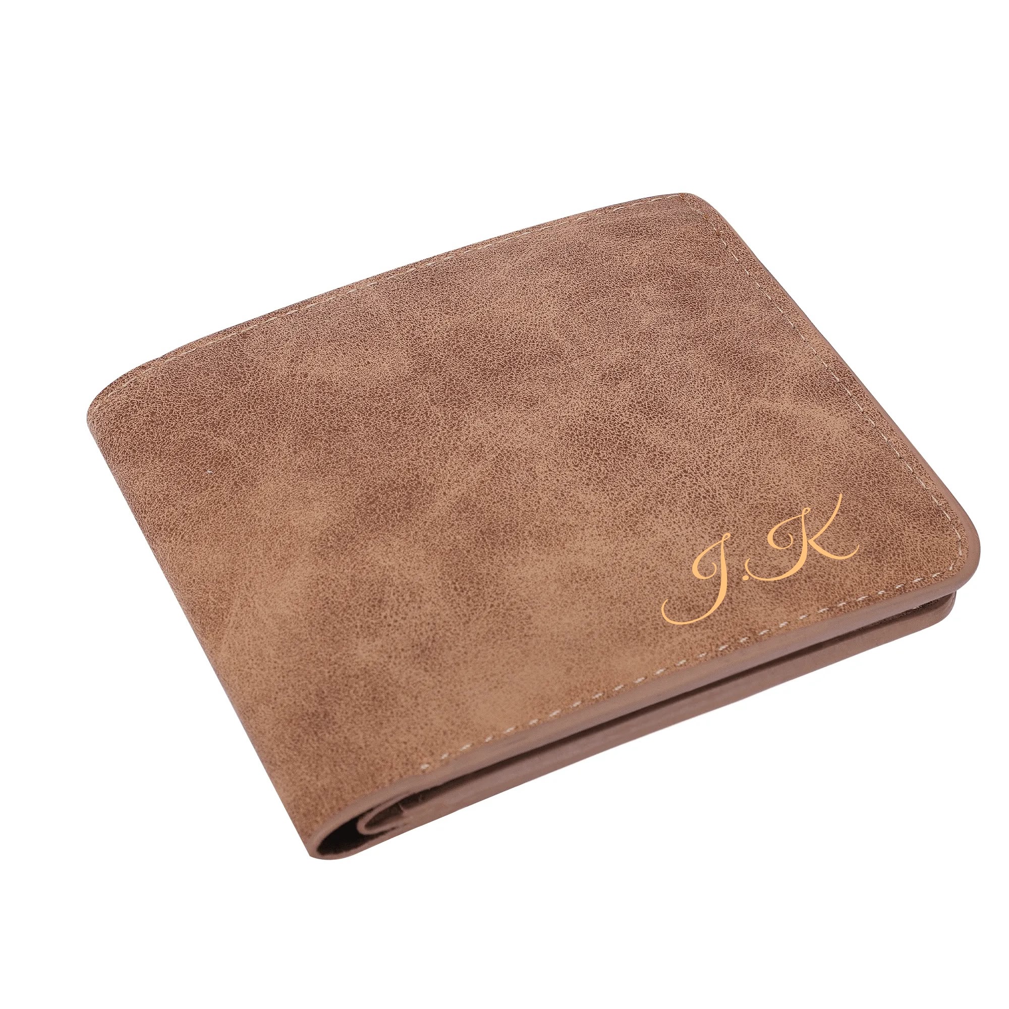 Two Sides Printing Leather Mens Thin Wallet for Dad for Him - Image 11