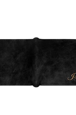 Two Sides Printing Leather Mens Thin Wallet for Dad for Him