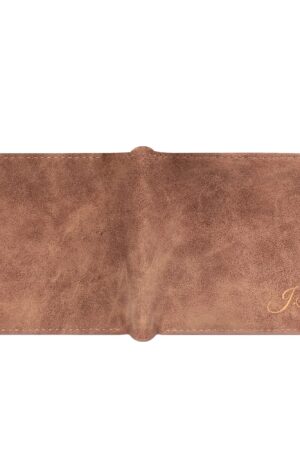 Two Sides Printing Leather Mens Thin Wallet for Dad for Him