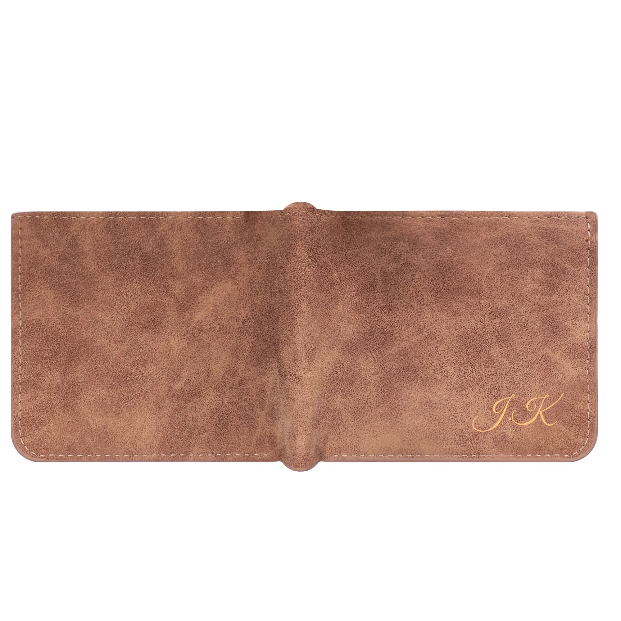 Two Sides Printing Leather Mens Thin Wallet for Dad for Him - Image 13